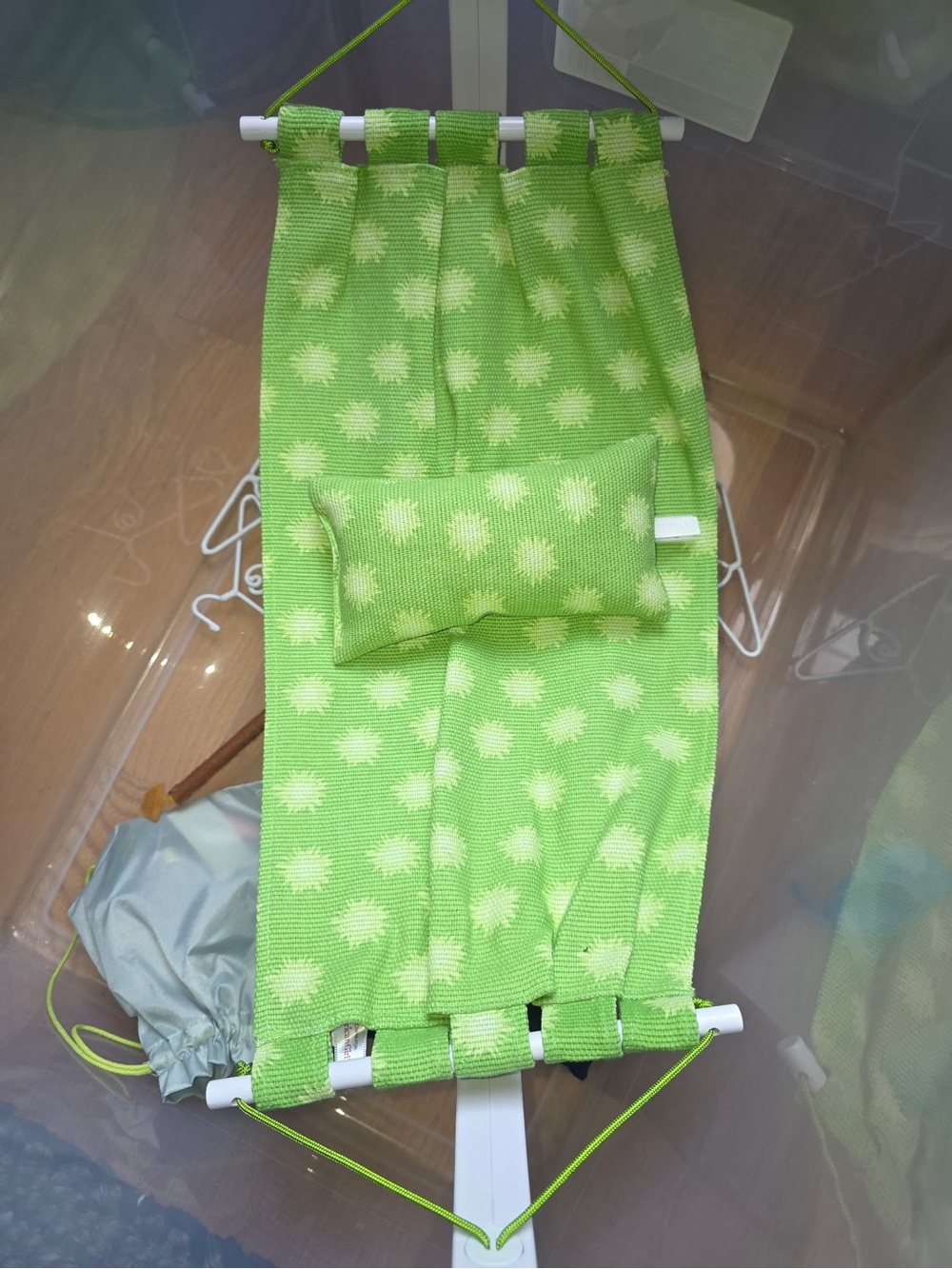 American Girl Lime Green Star-Print Hammock with Pillow